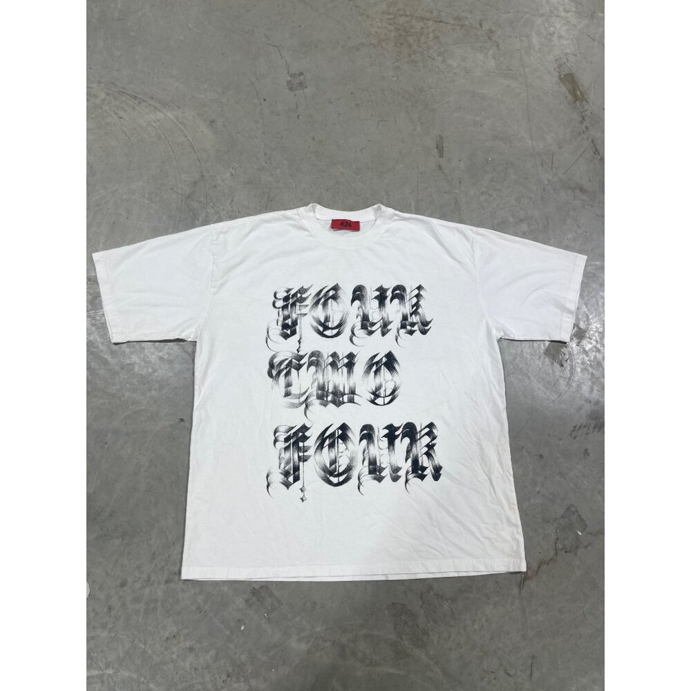 NEW 424 ON FAIRFAX OLD ENGLISH TEE SZ XL